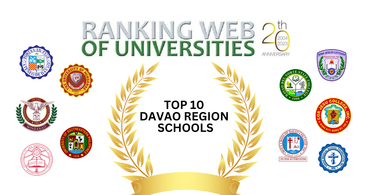 10 Davao schools remain, make it to top 10 institutions in the region ranking of Webometrics